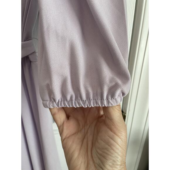 Vtg 70s Victorian Dress Size 7 Union Tag Lace Ruffle Feminine Romantic Pastel - Picture 11 of 14